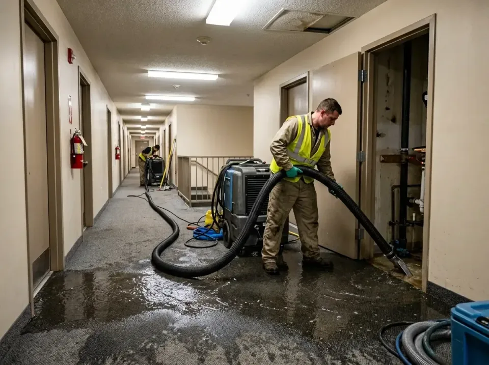 multi-unit-apartment-hallway-f-005 — frequently asked questions, Emergency Burst Pipe Water Extraction & Removal in Port Wen…